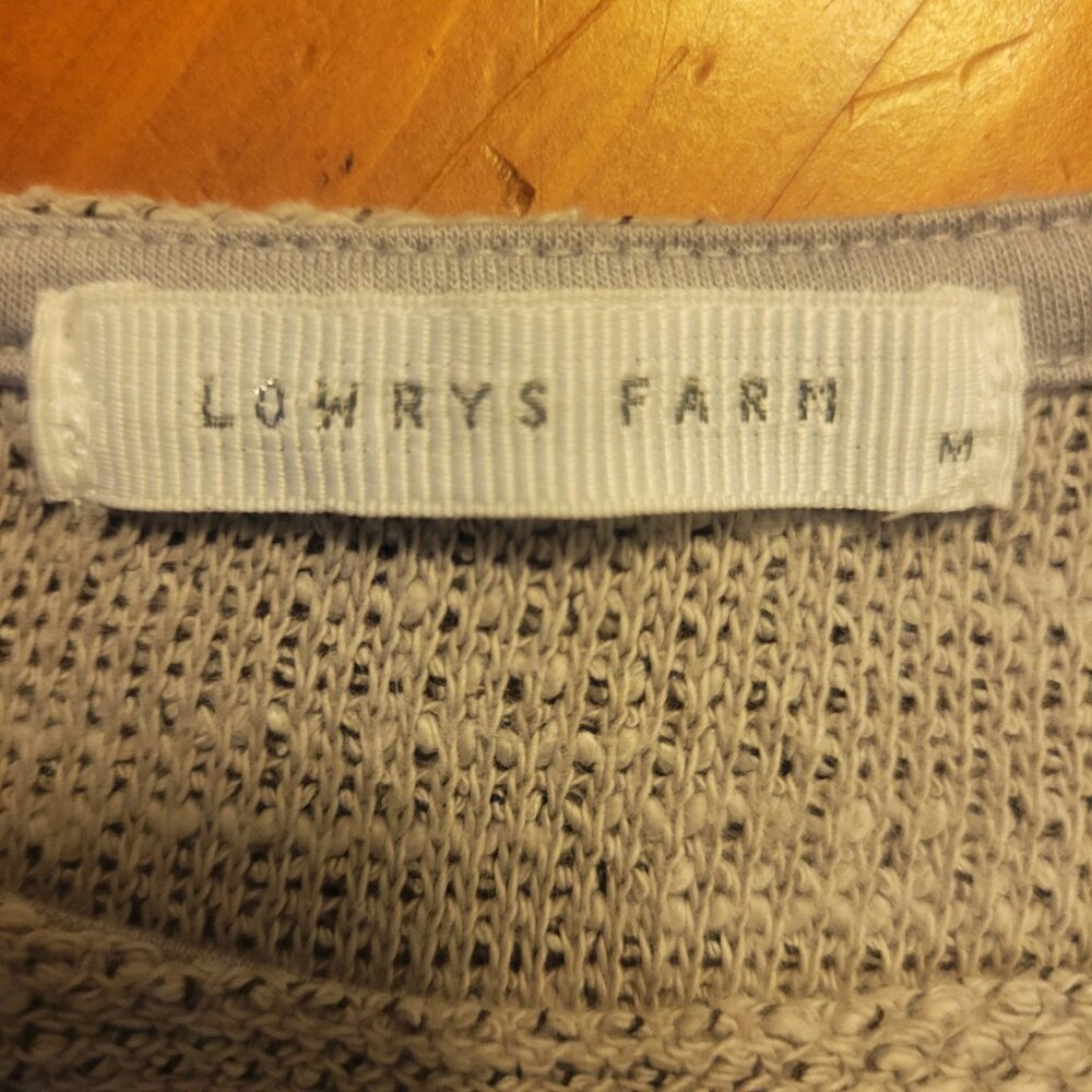 Lowrys Farm Women's Lightweight Short Sleeve Textured Sweater/Top - Size M - Picture 9 of 13